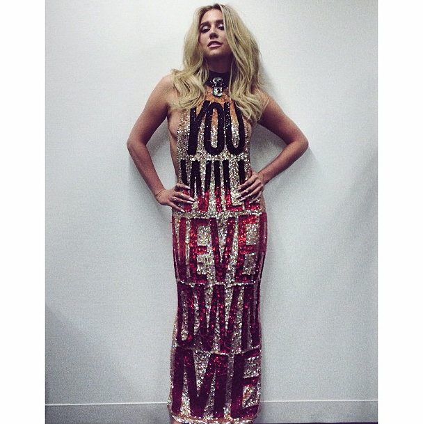 imnotjailbait:Kesha’s clearly wearing this dress as a statement to her abuser Dr.