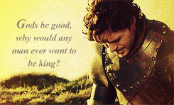 aryastarks:  Game of Thrones meme - Eight characters - [5/8]  → Robb Stark &ldquo;Robb