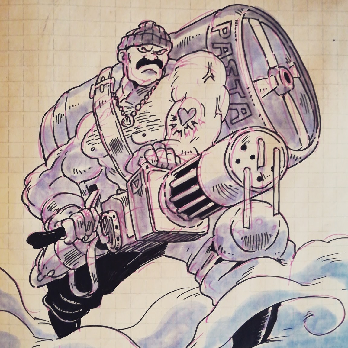 doubleicebackfire: Inktober 2018 final part : the end of Mozzabase feat. ItalodiscoMantis,