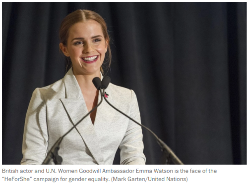 Five things Emma Watson had to say on International Women’s Day“British actress Emma Watson continue