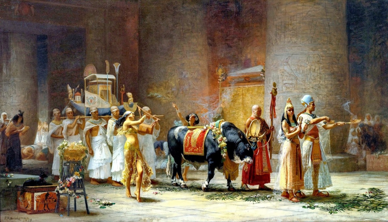 dwellerinthelibrary:  Frederick Arthur Bridgman, The Procession of the Bull Apis,