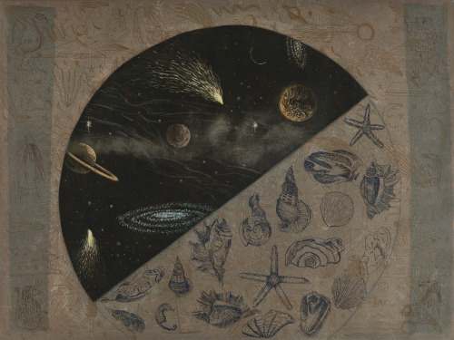 poboh:Planisphere, 1992, Tuula Lehtinen. Finland, Born in 1956 - Etching and Aquatint -