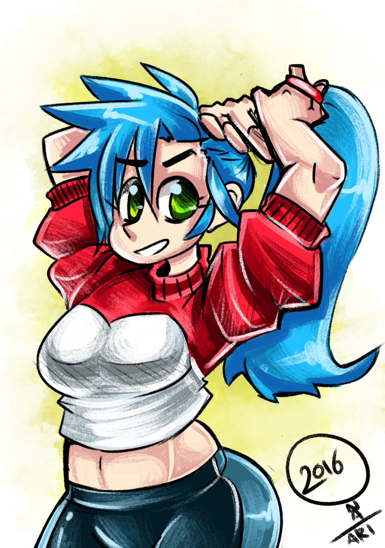 this is my submission for cutiesaturday egoraptor’s event. :) i decided to draw
