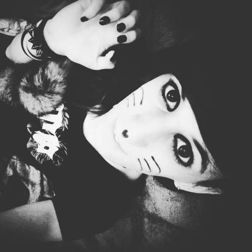 More raaaaaaawr #emo #rawr #trap #scene #ts #tgirl #neko #cute #selfie #blackandwhite