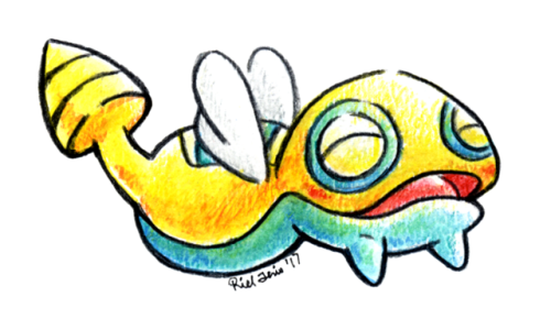 POKEDDEXY 2015-2017 Day 28: Cutest Pokémon Dunsparce Drawn using water-soluble colored pencil