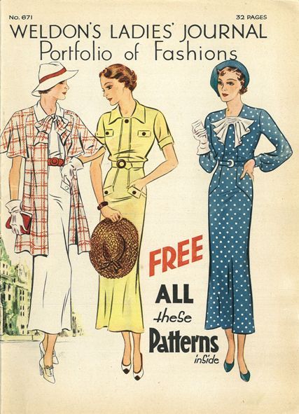 Vintage Chic - Weldon’s Ladies’ Journal Portfolio of Fashions,...