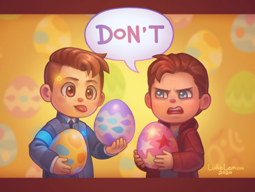 lukelemon-art: Bunny Day is getting closer and closer, eggs are EVERYWHERE and I got a feeling that 
