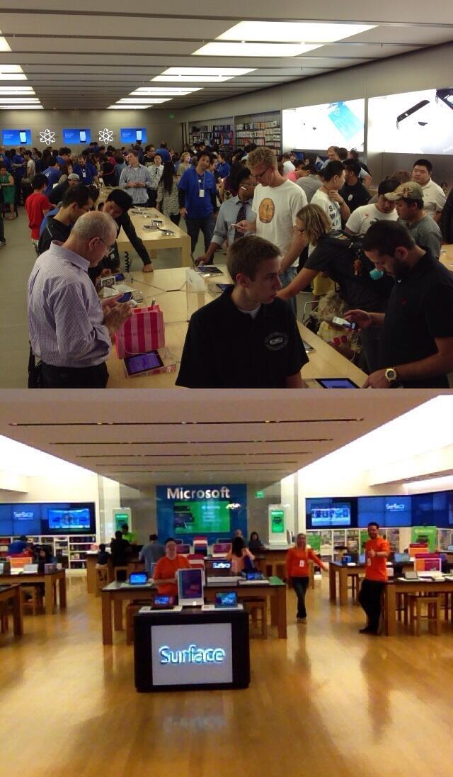 “This sums it up nicely: Apple vs Microsoft.”