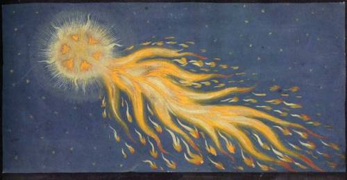 nobrashfestivity:  Unknown, Comets from the Augsburg Book of Miraculous Signs, 1552   Later published as The Book of Miracles Wikimedia 