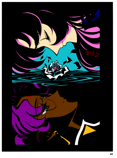 Coloured an image from an Utena special in NewtypeI’m… I’m trying to relearn how to use my ta