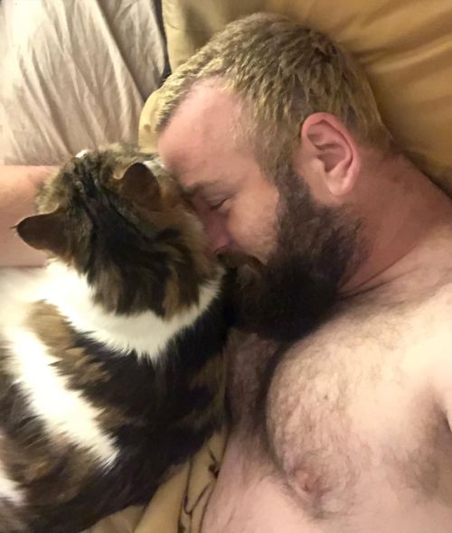 If anyone needs me, I’ll be hiding in my bed, ignoring the world and hugging my cat.#cat #scruff #