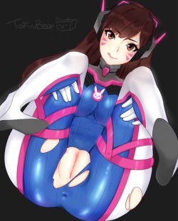 yourlocalcrustysock:  Hello everyone, I’d like to apologize for my absence as I have been sick with the flu and have been sleeping constantly, however I am back with a tofuubear themed post. I’m a really big fan of how they draw d.va, well I hope