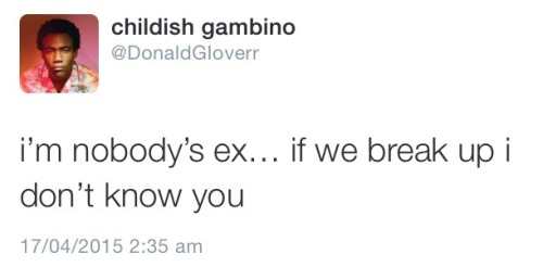 donnie-franko:  The Gambino Twitter staying real asf