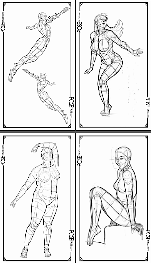 Pose Reference — A figure drawing pose reference from Poses For...