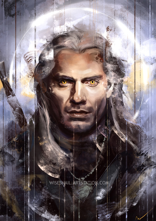 wisesnail: *Grunt*   (I mean, no one is suprised that I had to paint Geralt ,right?!) 