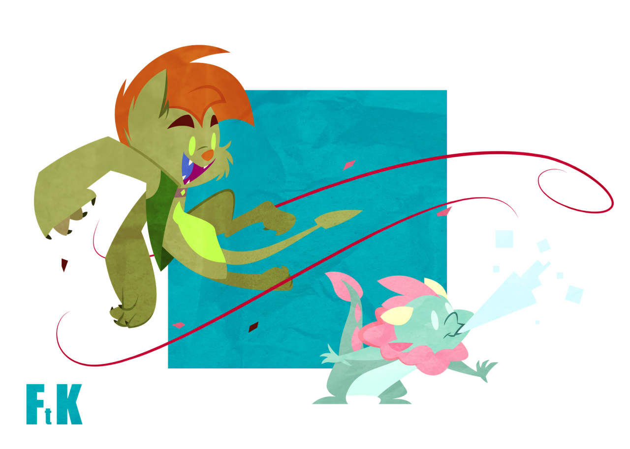 fluttershythekind:Wisp the Diamond Dog Commission A little clean cut, lineless style