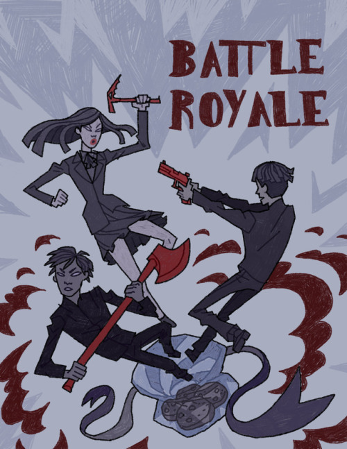 gingersketch:Concept art package based on BATTLE ROYALE by Koushun Takami. I think that the ultra vi