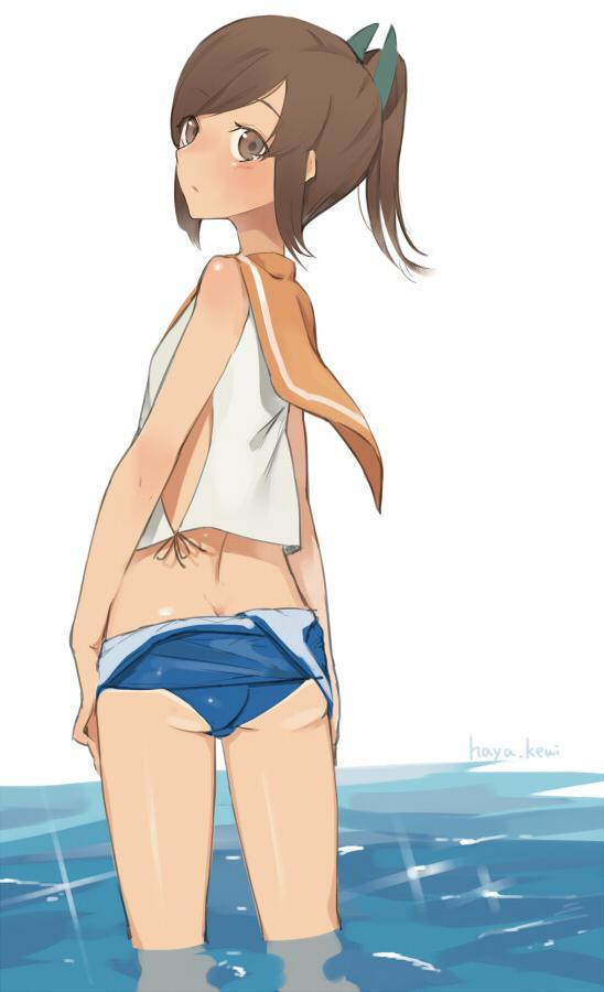 because-japan:  Charm Point Identified:  I-401’s tanlines.  aka_sak4, haya_kewi,