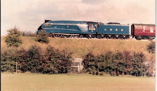 supertrainstationh:dominionofcanada:Mallard in 1987Fastest in the world.Short of something along the