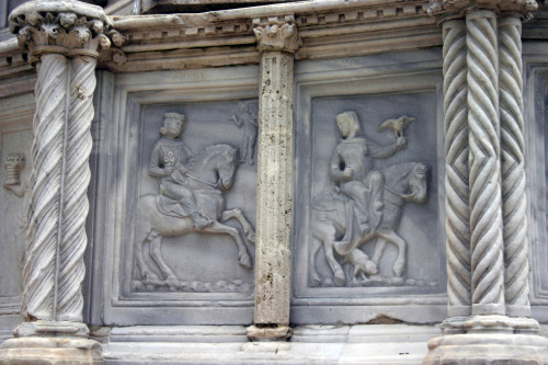 Romanesque relief on the Fontana Maggiore in Perugia by Nicola Pisano and Giovanni Pisano, 1277-78