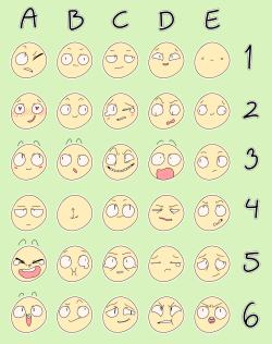 Nuggetmorty: Jumped On The Waggon And Made An Expression Sheet So Yknow Send Me A