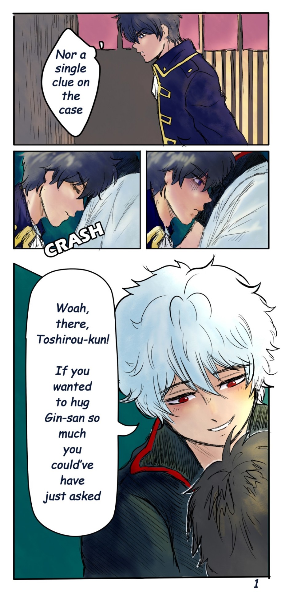 Quiero Compartir Un Pequeño Fragmento Que Dibujé De Un Fanfic #GinHiji Que Me Gustó Mucho 🤗💚