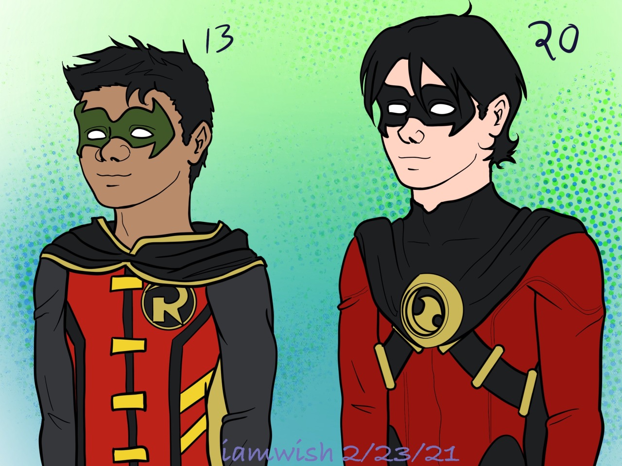 I was thinking about how Tim and Damian being Robin at the same time is The Actual Best, but I still like Tim as Red Robin. 