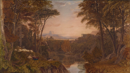 Classical landscapeGeorge Barret Junior (English, 1767–1842)Watercolour, 78 x 139 cm.Art Gallery of 