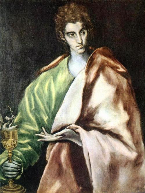 artist-elgreco: Apostle St. John the Evangelist, 1612, El GrecoMedium: oil,canvas