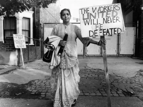 afrofeministe:Jayaben Desai / Strike leader in The Grunwick Dispute (1977) / Photograph Graham Wood 