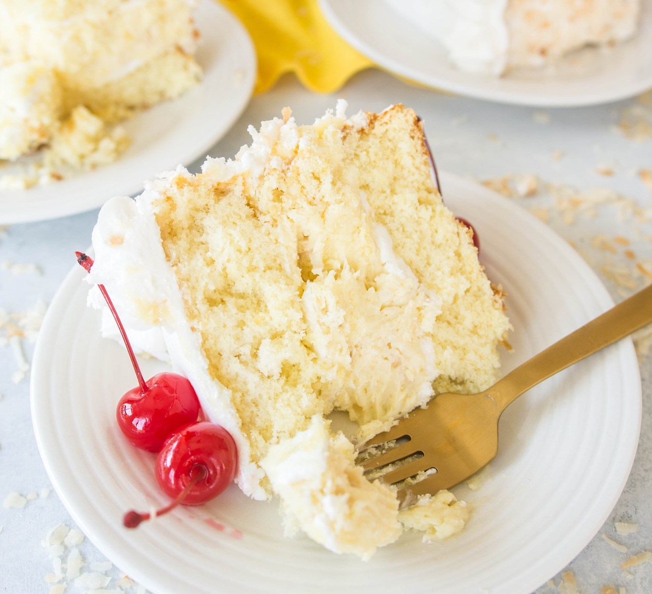 fullcravings:  Piña Colada Cheesecake Cake