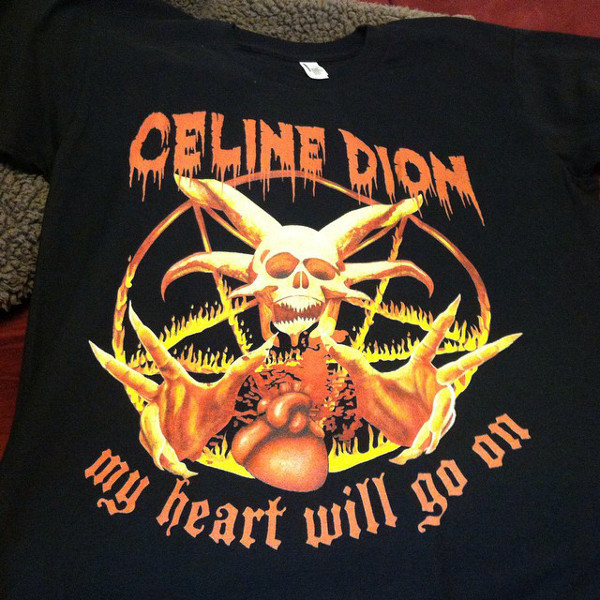 popstarsgonemetal: Pop Stars Gone Metal T-Shirt Sale! 1. My Heart Will Go On 2.