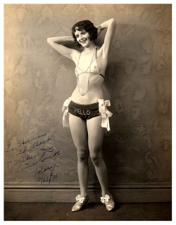 Hello Vintage 30’S-Era Promo Photo Personalized: “To Herman — With Best Wishes