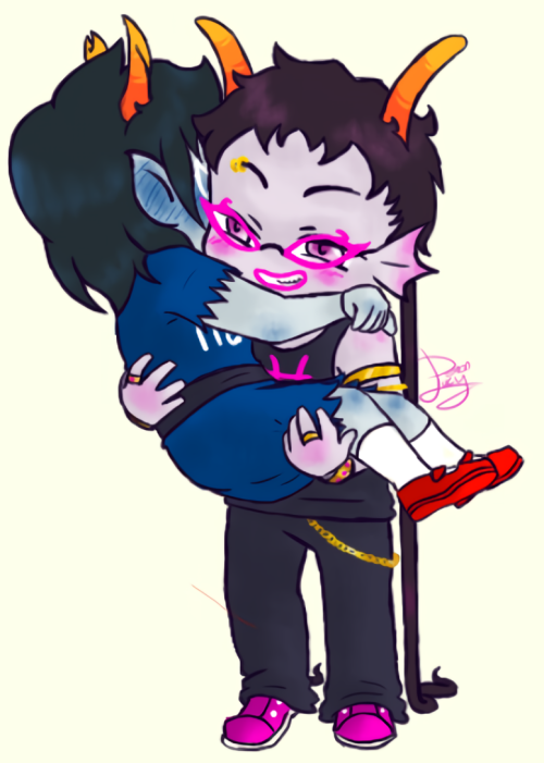 demonlucy-chan:Aranea x Meenah because I love these two together!from the same base as the arasol on