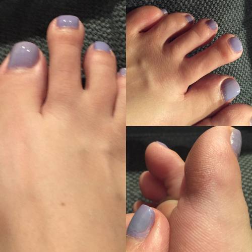 I think we can all agree this was a bloody awful #pedicure#footfetishnation #nailpolish #lilacnails 