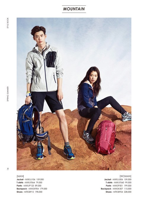 [Photo] Lee Jong Suk &amp; Park Shin Hye @ Millet 2015 S/S 컬렉션 CORDI BOOK Credit : ©Millet(