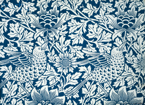 arthistoryminor:Blue Wallpapers &amp; Textiles // William Morris // Mid-19th Century