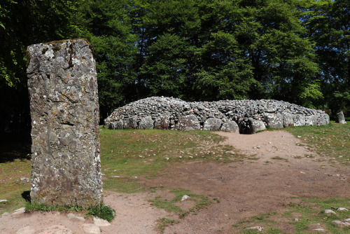 North East Cairn, Clava Cairns, Inverness, Scotland, 27.5.18.The entrance of this Bronze Age burial 