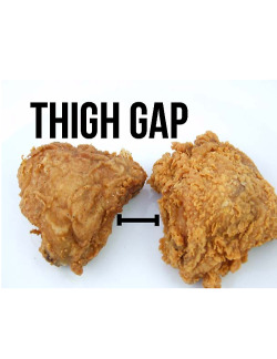 funniestpicturesdaily:  Dat thigh gap.