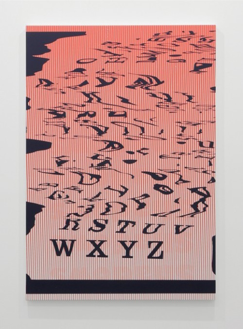 Matt Keegan
WXYZ
2013
Silkscreen on primed linen
63 x 43 inches