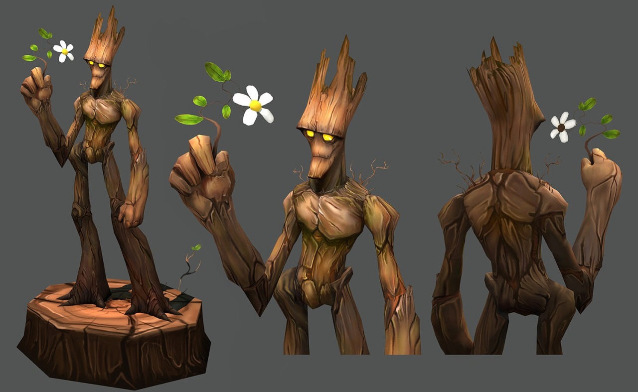 nerdsandgamersftw:  GrootCreated by Tim Fangon