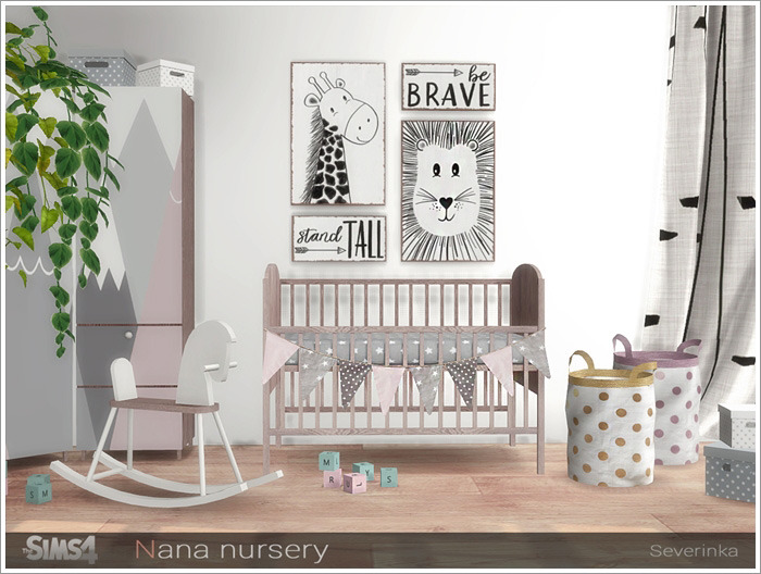 Nana nursery by Severinka for The Sims 4 The... - Emily CC Finds