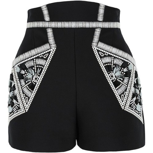 sass & bide Ocean of Life Embellished Tailored Shorts ❤ liked on Polyvore (see more highwaist sh