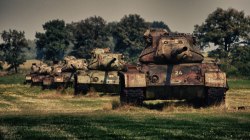 bmashina:    Rusty M47 Patton on the ground in Germany.Remarkably,some