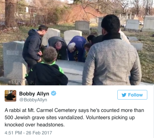 micdotcom:micdotcom:Jewish cemetery in Philadelphia vandalized, just one week after vandalism in St.