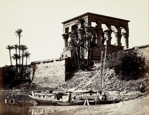 Trajan&rsquo;s Kiosk at Philae. Photograph: Francis Frith (1822-1898)