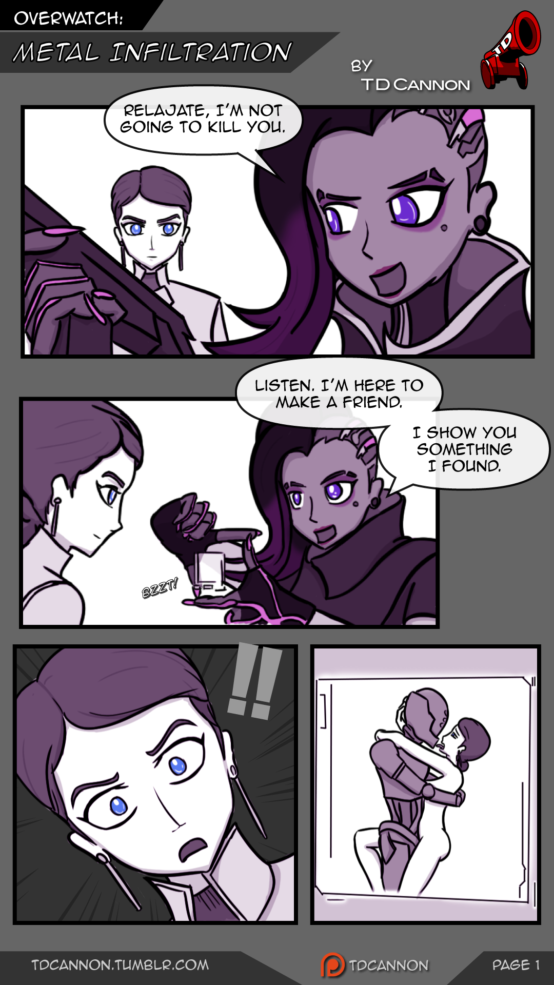 Sombra comic (Ongoing) gets an update! Page 5 and 6 are released!  Hope you like