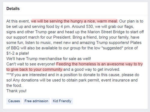 libfas: Antifa to shut down “feed the homeless” eventIn an ongoing attempt to becom