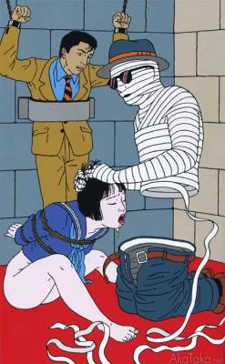 cutevictim:  akatako:  from “Yumenozoki”by Toshio Saeki   Amazing.  Lol