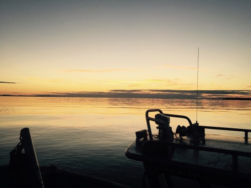 Sunset from the boat last night